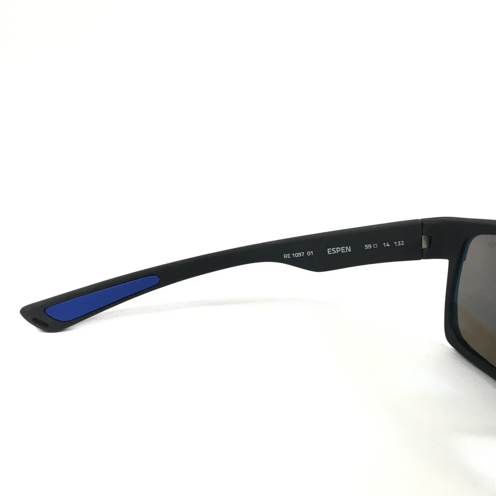 Revo Sunglasses ESPEN RE1097 01 Bear Grylls Black Wrap w/ Blue Polarized Lenses